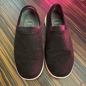 Vessi Black Slip-On Sneakers